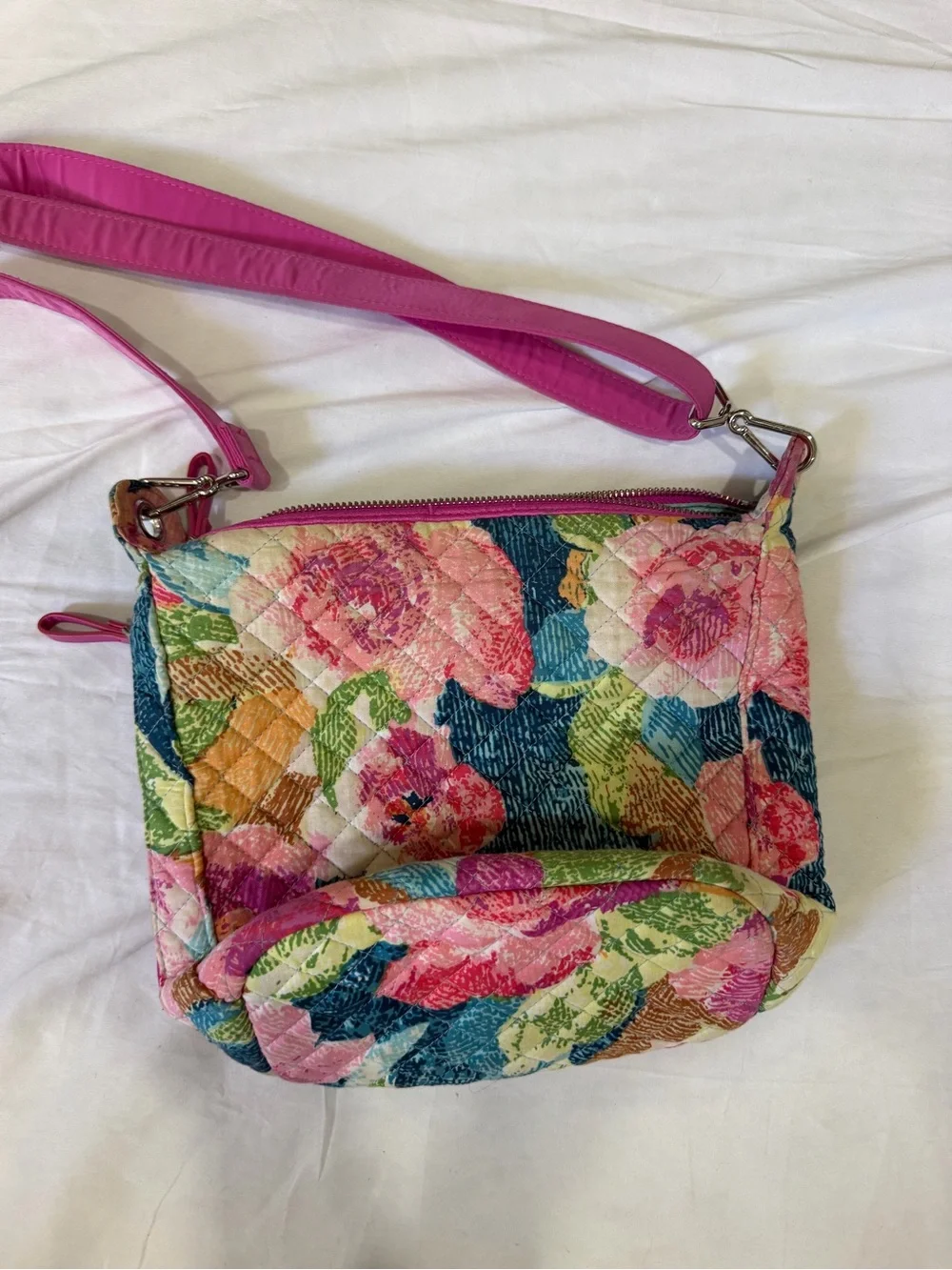 Vera Bradley Carson Mini Hobo Bag Superbloom Floral Bag